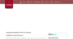 Desktop Screenshot of emersiahotel.com
